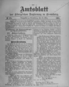 Amtsblatt der K&ouml;niglichen Preussischen Regierung zu Bromberg. 1904.03.24 No.12