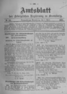 Amtsblatt der Königlichen Preussischen Regierung zu Bromberg. 1904.04.07 No.14