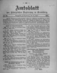 Amtsblatt der Königlichen Preussischen Regierung zu Bromberg. 1904.04.21 No.16