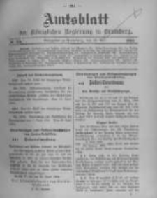 Amtsblatt der K&ouml;niglichen Preussischen Regierung zu Bromberg. 1904.05.12 No.19