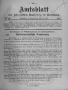 Amtsblatt der Königlichen Preussischen Regierung zu Bromberg. 1904.06.16 No.24