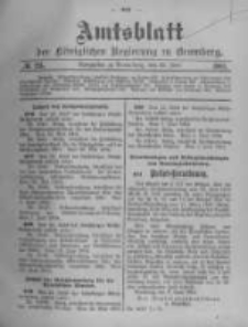 Amtsblatt der K&ouml;niglichen Preussischen Regierung zu Bromberg. 1904.06.23 No.25