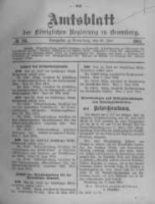 Amtsblatt der Königlichen Preussischen Regierung zu Bromberg. 1904.06.23 No.25