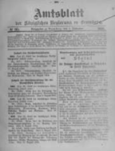 Amtsblatt der K&ouml;niglichen Preussischen Regierung zu Bromberg. 1904.09.01 No.35