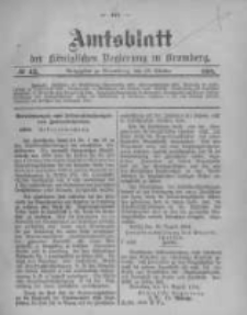 Amtsblatt der Königlichen Preussischen Regierung zu Bromberg. 1904.10.20 No.42