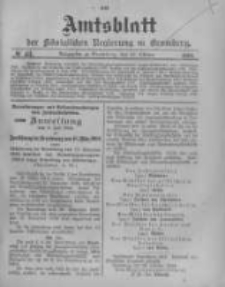 Amtsblatt der K&ouml;niglichen Preussischen Regierung zu Bromberg. 1904.10.27 No.43