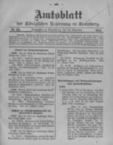 Amtsblatt der Königlichen Preussischen Regierung zu Bromberg. 1904.11.10 No.45