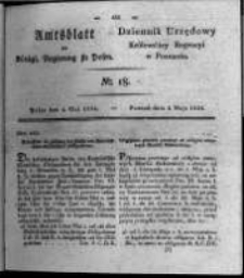 Amtsblatt der K&ouml;niglichen Regierung zu Posen. 1824.05.04 Nro.18