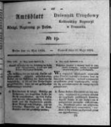 Amtsblatt der K&ouml;niglichen Regierung zu Posen. 1824.05.11 Nro.19