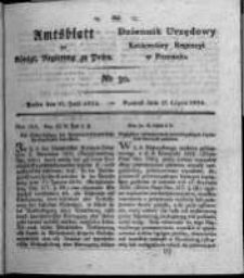 Amtsblatt der K&ouml;niglichen Regierung zu Posen. 1824.07.27 Nro.30
