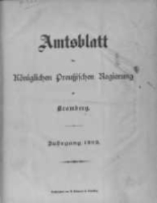 Amtsblatt der K&ouml;niglichen Preussischen Regierung zu Bromberg. 1902.01.02 No.1
