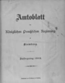 Amtsblatt der Königlichen Preussischen Regierung zu Bromberg. 1902.01.02 No.1
