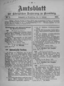 Amtsblatt der Königlichen Preussischen Regierung zu Bromberg. 1902.02.13 No.7