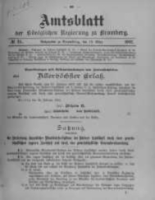 Amtsblatt der Königlichen Preussischen Regierung zu Bromberg. 1902.03.13 No.11