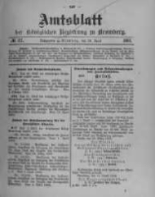 Amtsblatt der Königlichen Preussischen Regierung zu Bromberg. 1902.04.24 No.17