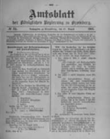 Amtsblatt der Königlichen Preussischen Regierung zu Bromberg. 1902.08.21 No.34