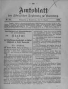 Amtsblatt der Königlichen Preussischen Regierung zu Bromberg. 1902.08.28 No.35
