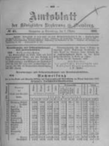Amtsblatt der Königlichen Preussischen Regierung zu Bromberg. 1902.10.09 No.41