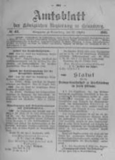 Amtsblatt der Königlichen Preussischen Regierung zu Bromberg. 1902.10.23 No.43