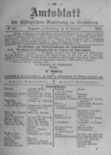 Amtsblatt der Königlichen Preussischen Regierung zu Bromberg. 1902.11.20 No.47
