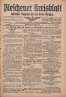 Pleschener Kreisblatt: Amtlicher Anzeiger f&uuml;r den Kreis Pleschen 1915.01.30 Jg.63 Nr9