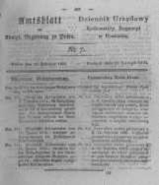 Amtsblatt der K&ouml;niglichen Regierung zu Posen. 1825.02.15 Nro.7