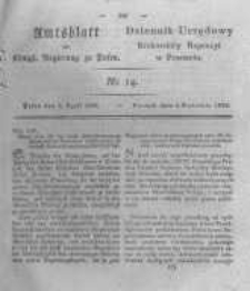 Amtsblatt der Königlichen Regierung zu Posen. 1825.04.05 Nro.14