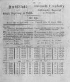 Amtsblatt der K&ouml;niglichen Regierung zu Posen. 1825.07.19 Nro.29