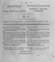 Amtsblatt der Königlichen Regierung zu Posen. 1825.08.23 Nro.34