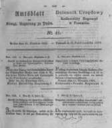 Amtsblatt der Königlichen Regierung zu Posen. 1825.10.11 Nro.41