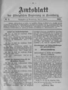 Amtsblatt der K&ouml;niglichen Preussischen Regierung zu Bromberg. 1903.01.08 No.2