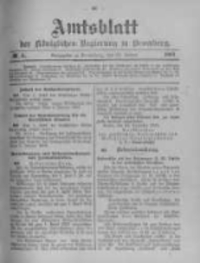 Amtsblatt der K&ouml;niglichen Preussischen Regierung zu Bromberg. 1903.01.22 No.4