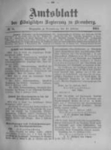Amtsblatt der K&ouml;niglichen Preussischen Regierung zu Bromberg. 1903.02.19 No.8
