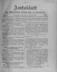 Amtsblatt der K&ouml;niglichen Preussischen Regierung zu Bromberg. 1903.03.12 No.11
