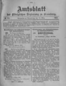 Amtsblatt der K&ouml;niglichen Preussischen Regierung zu Bromberg. 1903.03.19 No.12