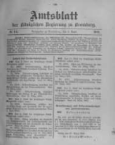 Amtsblatt der K&ouml;niglichen Preussischen Regierung zu Bromberg. 1903.04.02 No.14