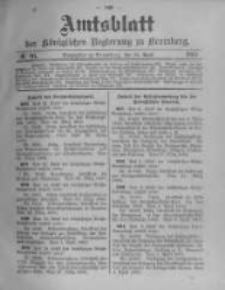 Amtsblatt der K&ouml;niglichen Preussischen Regierung zu Bromberg. 1903.04.16 No.16