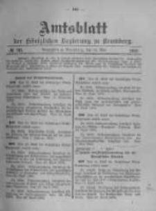 Amtsblatt der K&ouml;niglichen Preussischen Regierung zu Bromberg. 1903.05.14 No.20