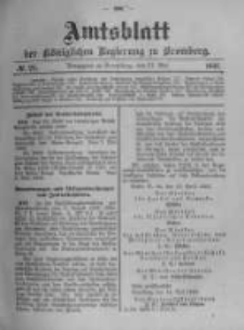 Amtsblatt der Königlichen Preussischen Regierung zu Bromberg. 1903.05.21 No.21