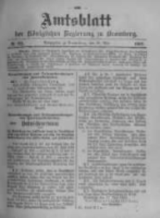 Amtsblatt der K&ouml;niglichen Preussischen Regierung zu Bromberg. 1903.05.28 No.22