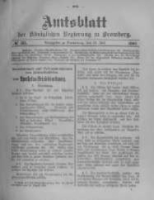 Amtsblatt der K&ouml;niglichen Preussischen Regierung zu Bromberg. 1903.07.23 No.30
