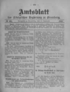 Amtsblatt der K&ouml;niglichen Preussischen Regierung zu Bromberg. 1903.09.17 No.38