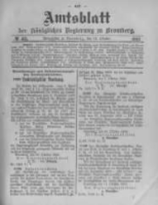 Amtsblatt der K&ouml;niglichen Preussischen Regierung zu Bromberg. 1903.10.22 No.43