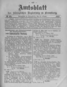 Amtsblatt der Königlichen Preussischen Regierung zu Bromberg. 1903.10.22 No.43