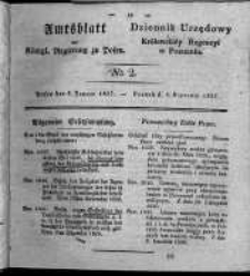 Amtsblatt der K&ouml;niglichen Regierung zu Posen. 1827.01.09 Nro.2