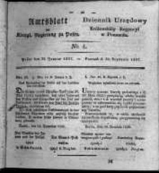 Amtsblatt der Königlichen Regierung zu Posen. 1827.01.23 Nro.4