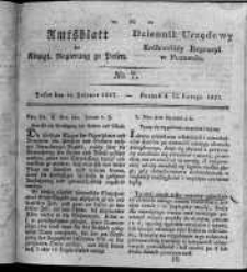 Amtsblatt der K&ouml;niglichen Regierung zu Posen. 1827.02.13 Nro.7
