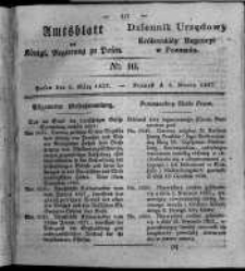 Amtsblatt der K&ouml;niglichen Regierung zu Posen. 1827.03.06 Nro.10