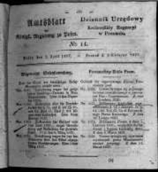 Amtsblatt der Königlichen Regierung zu Posen. 1827.04.03 Nro.14