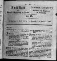 Amtsblatt der Königlichen Regierung zu Posen. 1827.04.24 Nro.17